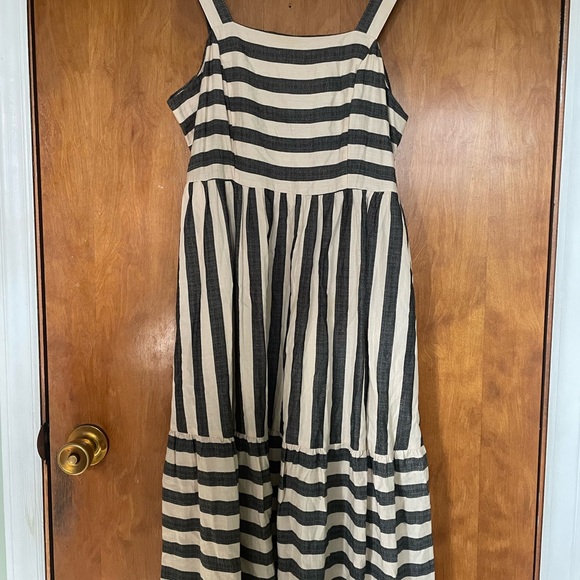 Knox Rose Beige, Black & Pink Patterned Sundress - Picture 4 of 5
